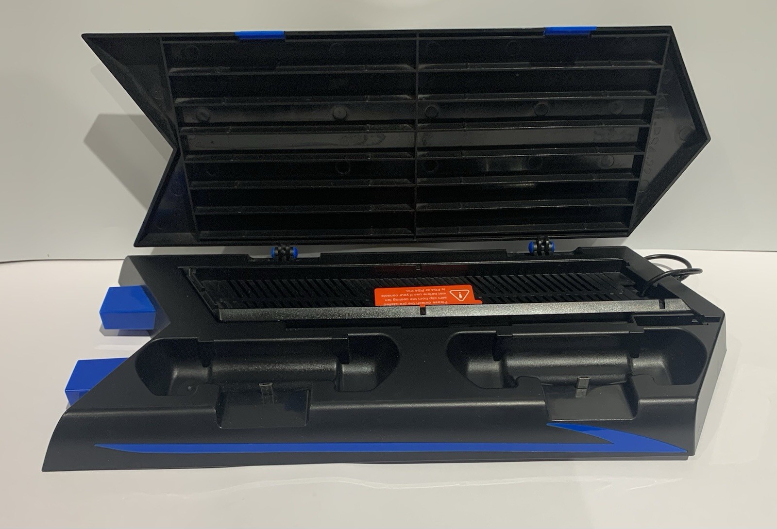 PS4 Vertical Stand Cooling Fan w/ Dual Controller Charging Dock & USB Hub