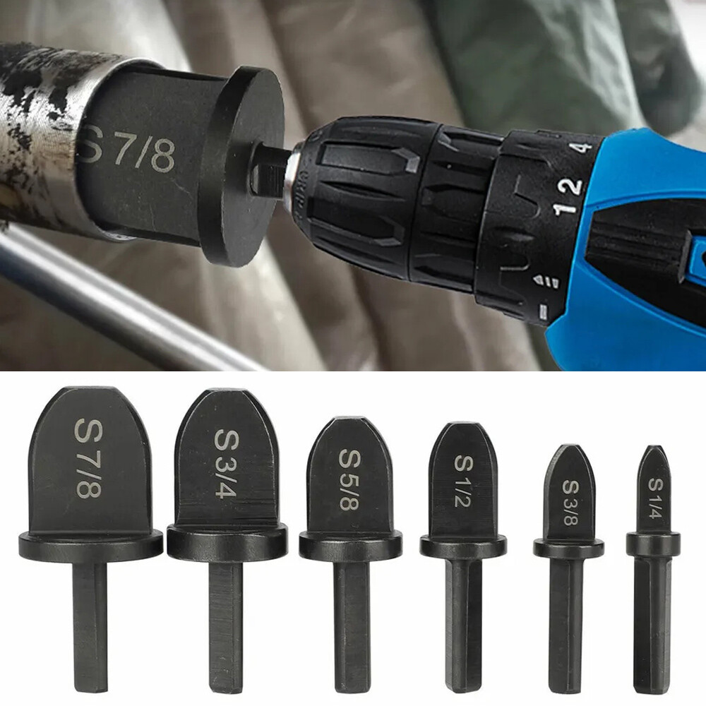 6x Swaging Tool Drill Bit Set Air Conditioner Copper Pipe Flaring Tube Expande❄