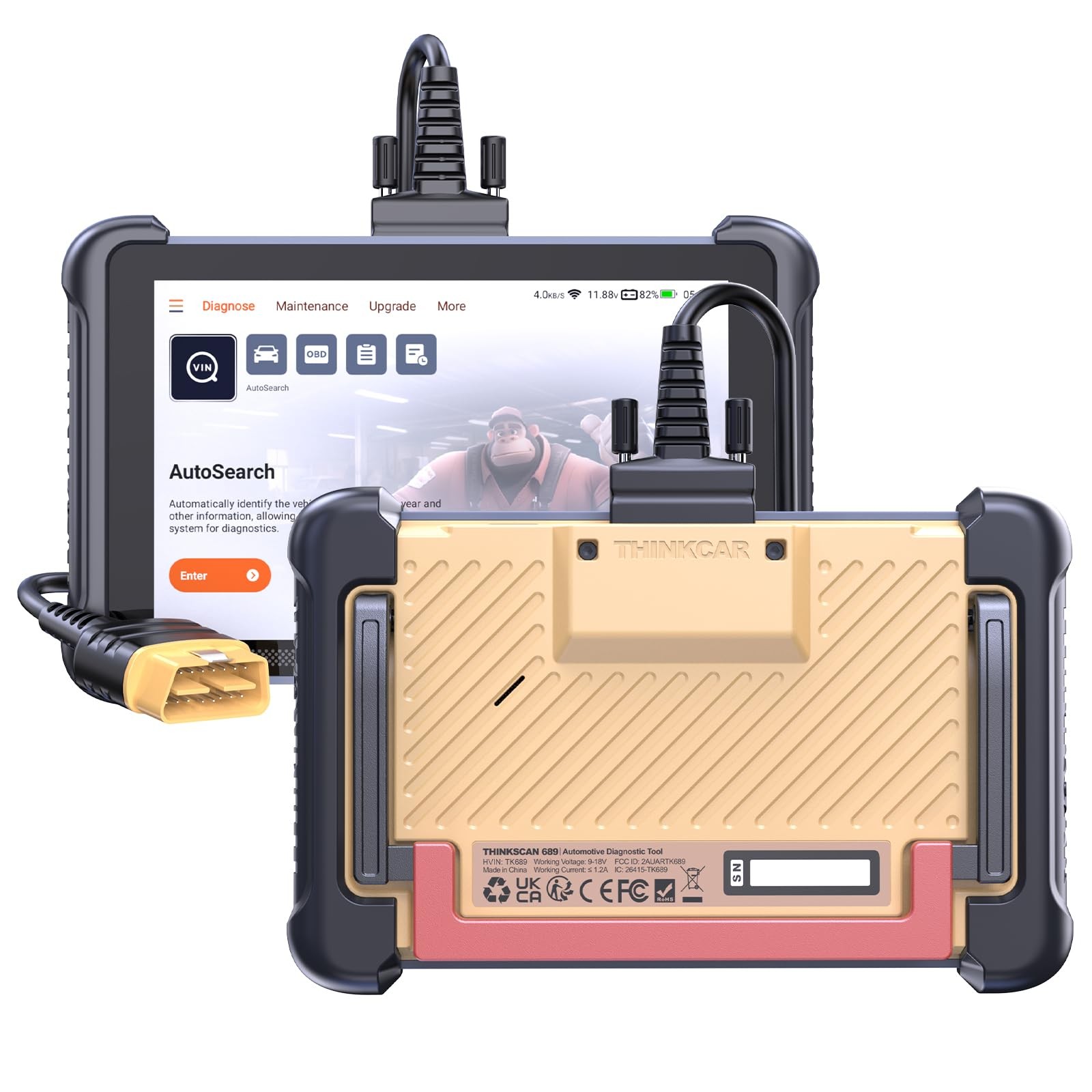 THINKSCAN 689 Full Bidirectional Scan All System Diagnostic Scanner 35 Services