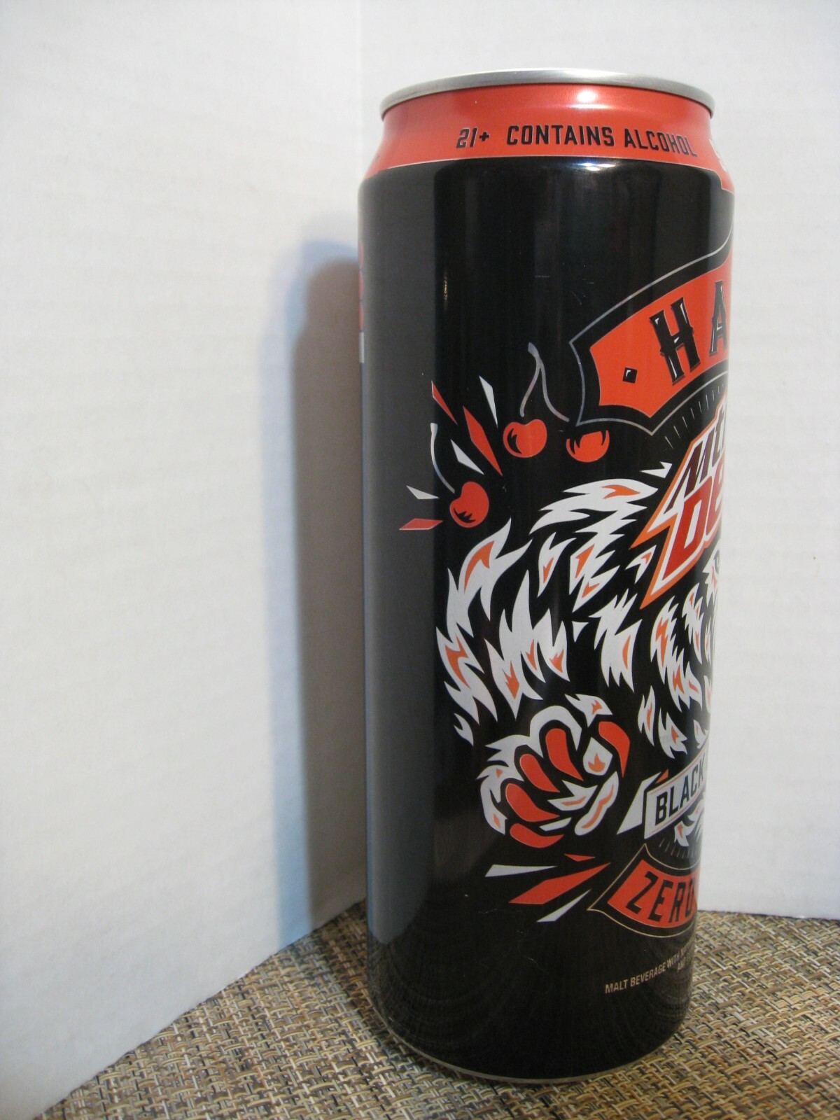 Mountain Dew EMPTY Can- 24 oz. HARD Mountain Dew - Black Cherry - Tiger Graphics
