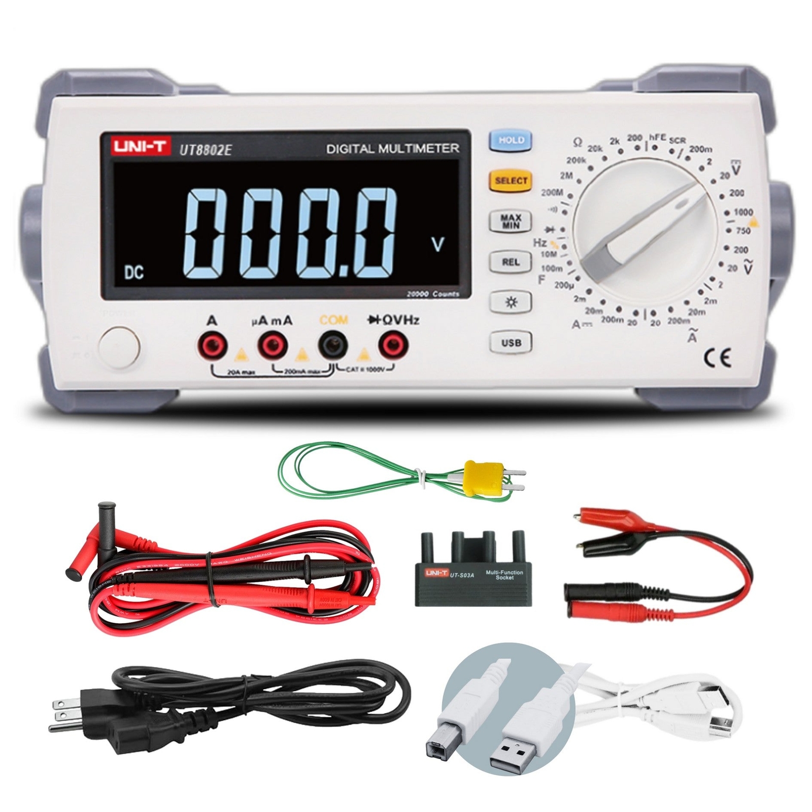 UNI-T UT8802E Benchtop Digital Multimeter 4.5-Digit True RMS