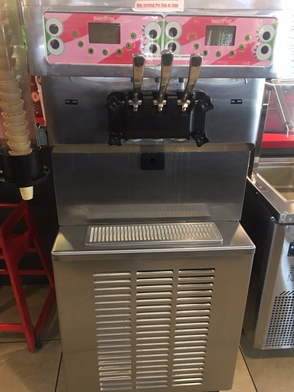 Sumstar Model S850C Stainless Steel Commercial Soft Ice Cream Machine On Commerc