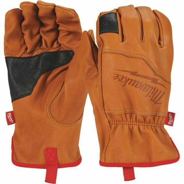 New Milwaukee 48-73-0013 Goatskin Leather Gloves Size XL 10"