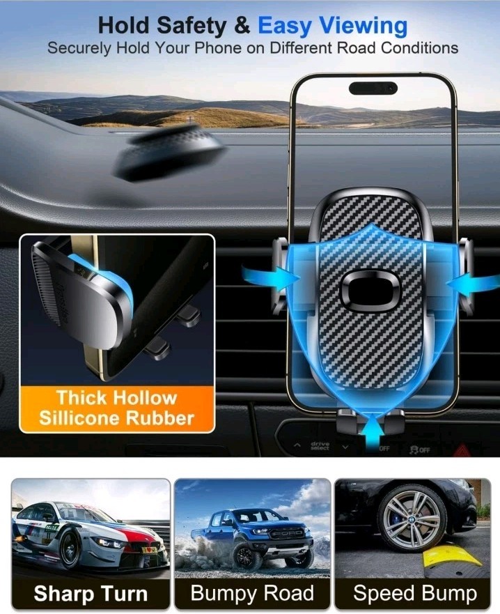 Universal Accessories Air Vent Dashboard Windshield Phone Mount Cradles