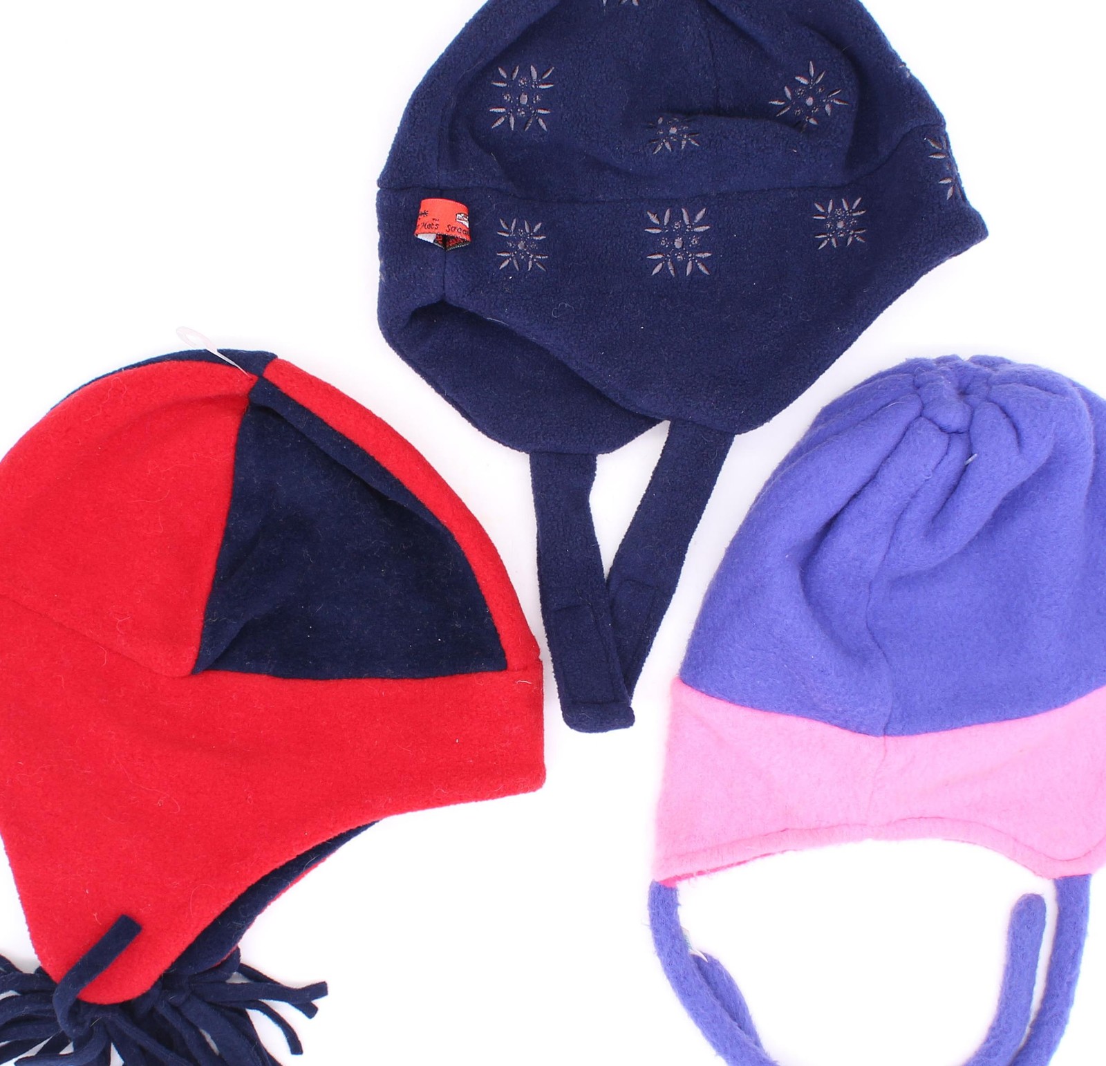 Fleece Ear Cover Jr Hats (Variety Pack Of 3)