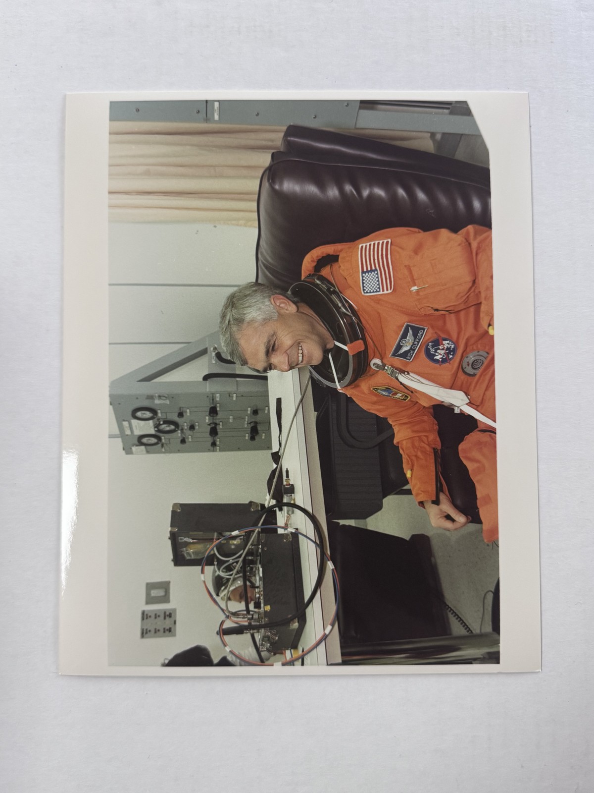 NASA STS-53 Michael Clifford Suit-Up Before Launch Press Photo