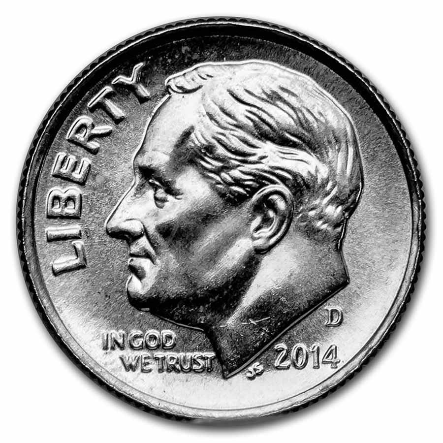 2014-D Roosevelt Dime BU