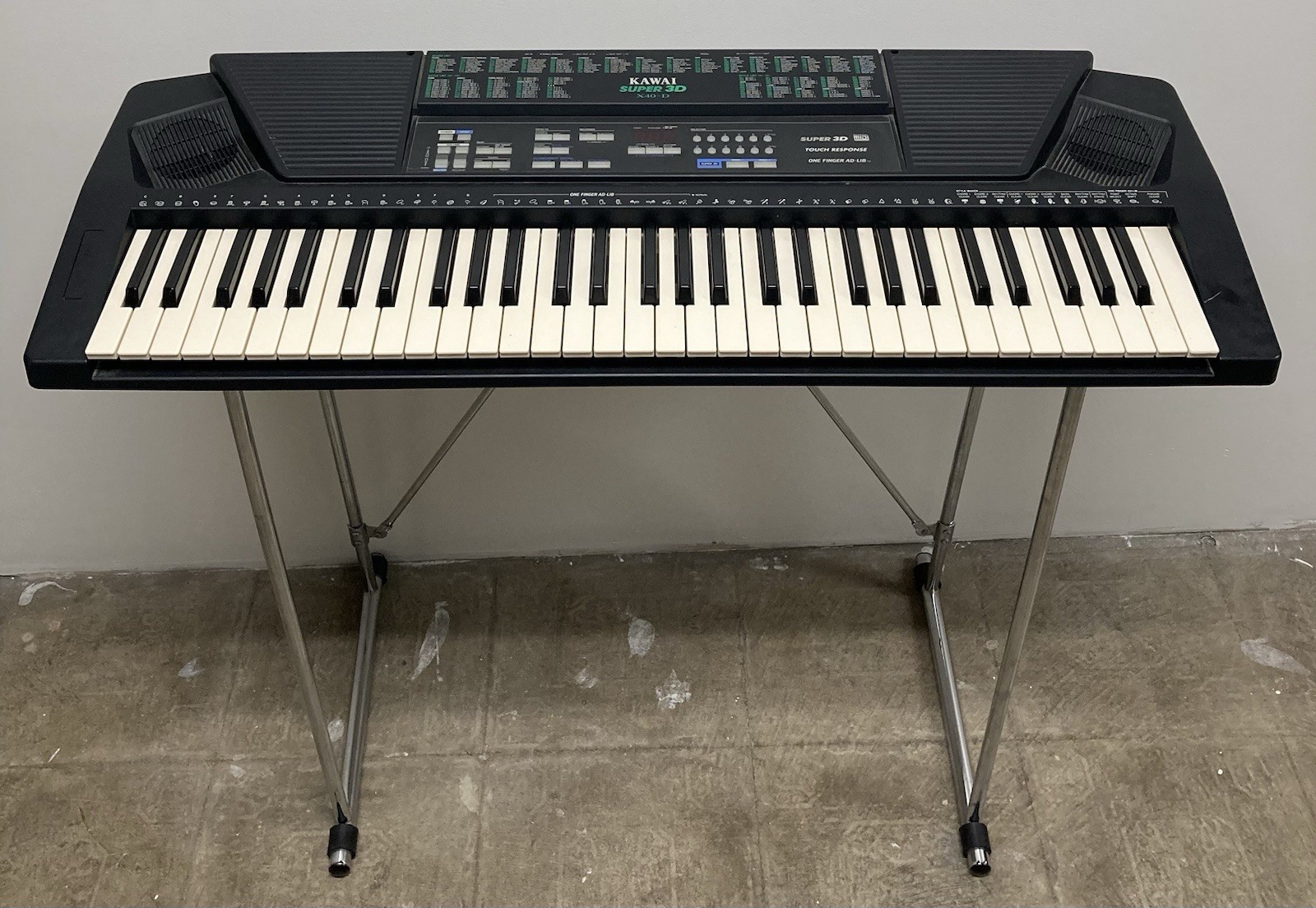 Kawai X40-D Super 3D Keyboard With Power Supply Stand Midi Touch Response Synth