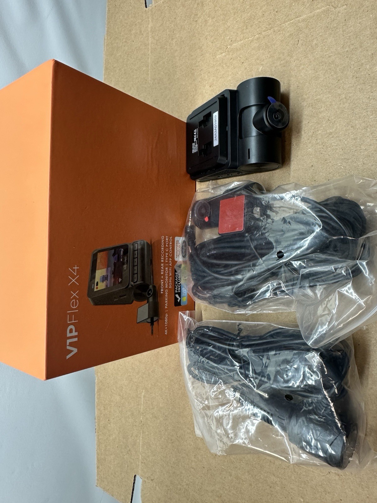 Rexing - V1P Flex X4 4K WiFi Dual Dash Cam - Black-