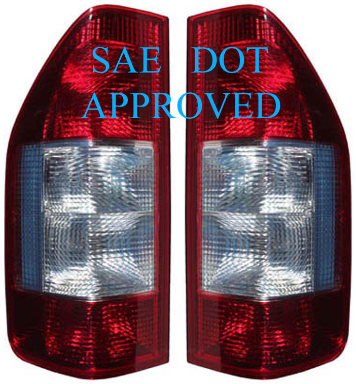 Tail Lights Lamps Pair Red+Clear 1995-2006 FITS  Dodge Mercedes SPRINTER