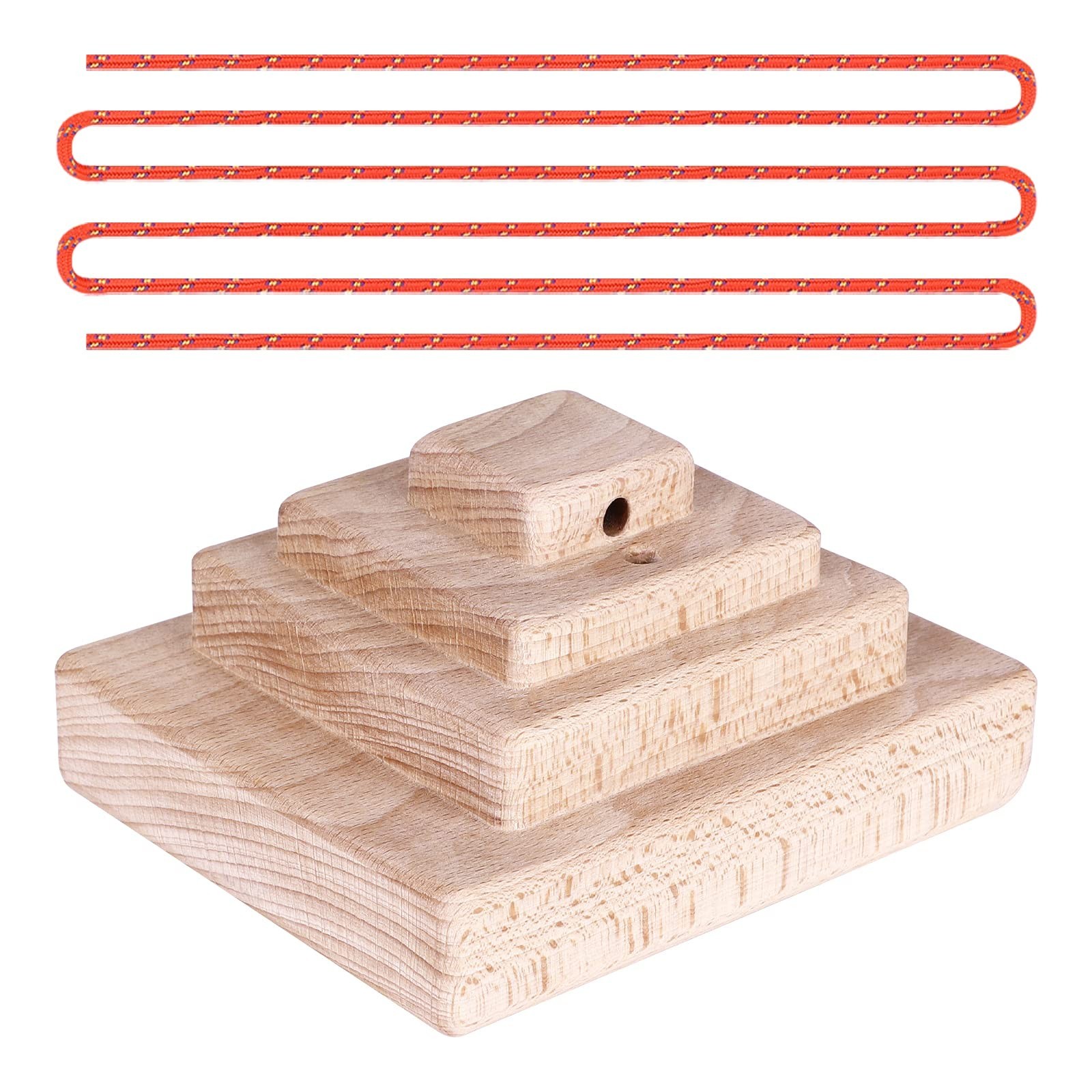 TWO STONES Rock Climbing Training Pinch Block, Finger Grips Hanging Pinch Gri...