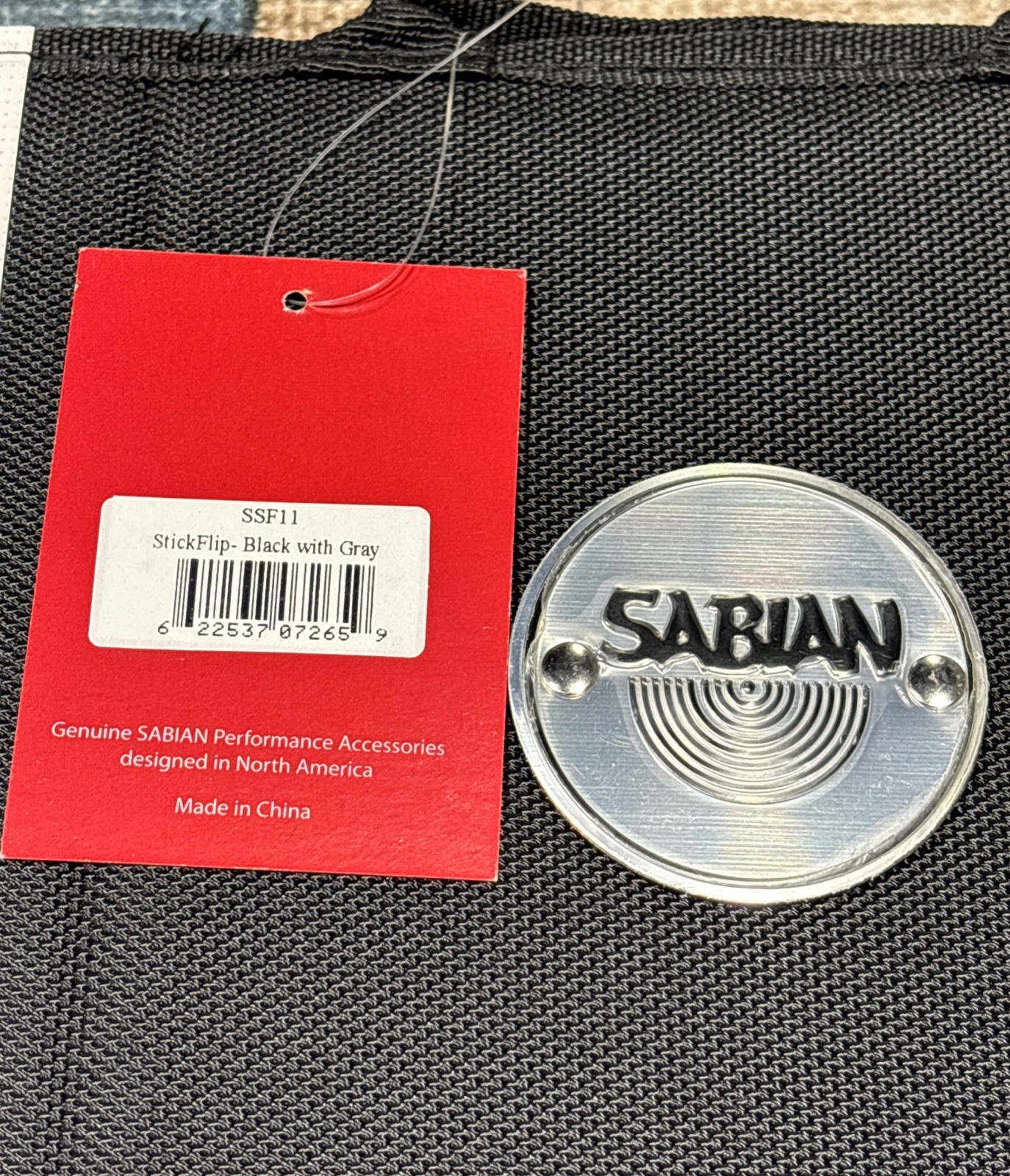 Sabian StickFlip Stick Bag Black with Gray