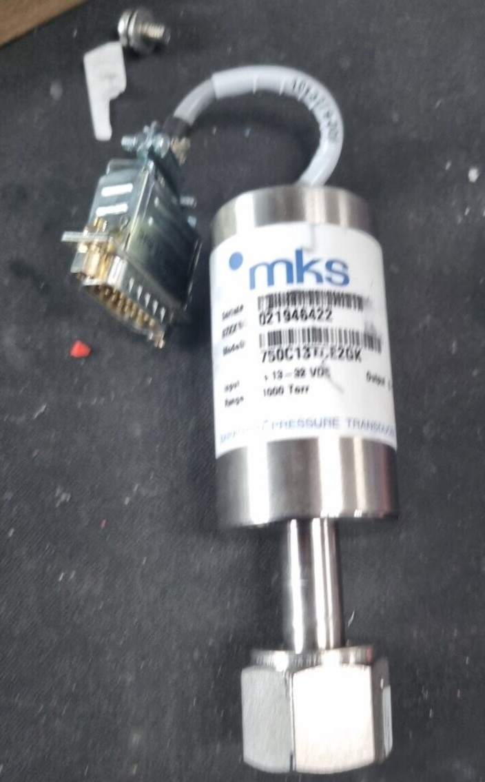 MKS 750C13TCE2GK 1000 TORR PRESSURE TRANSDUCER (R2S12.2B2)