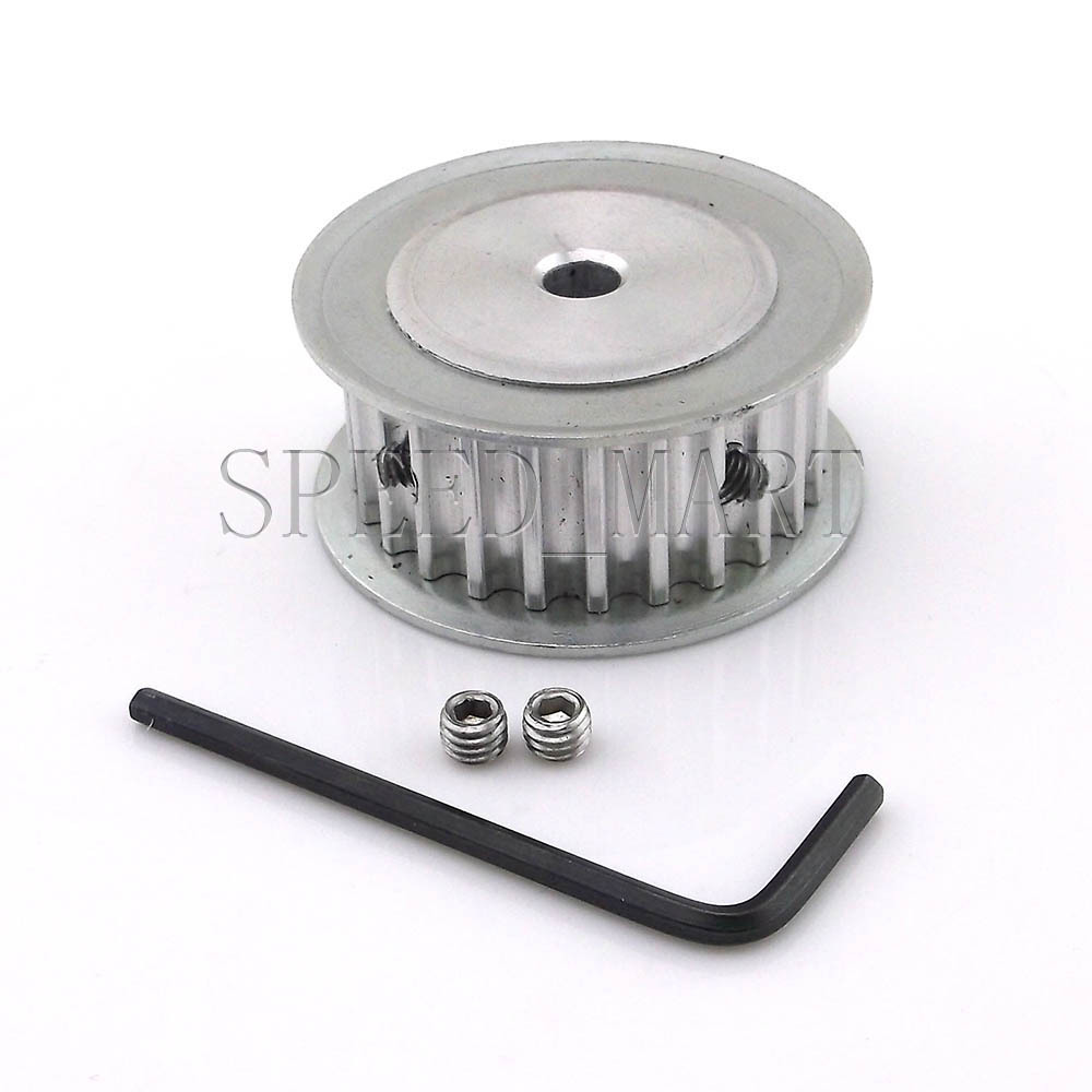 5M HTD5M Timing Belt Pulley 25 Teeth 6.35mm 1/4" Bore 16mm width Stepper Motor