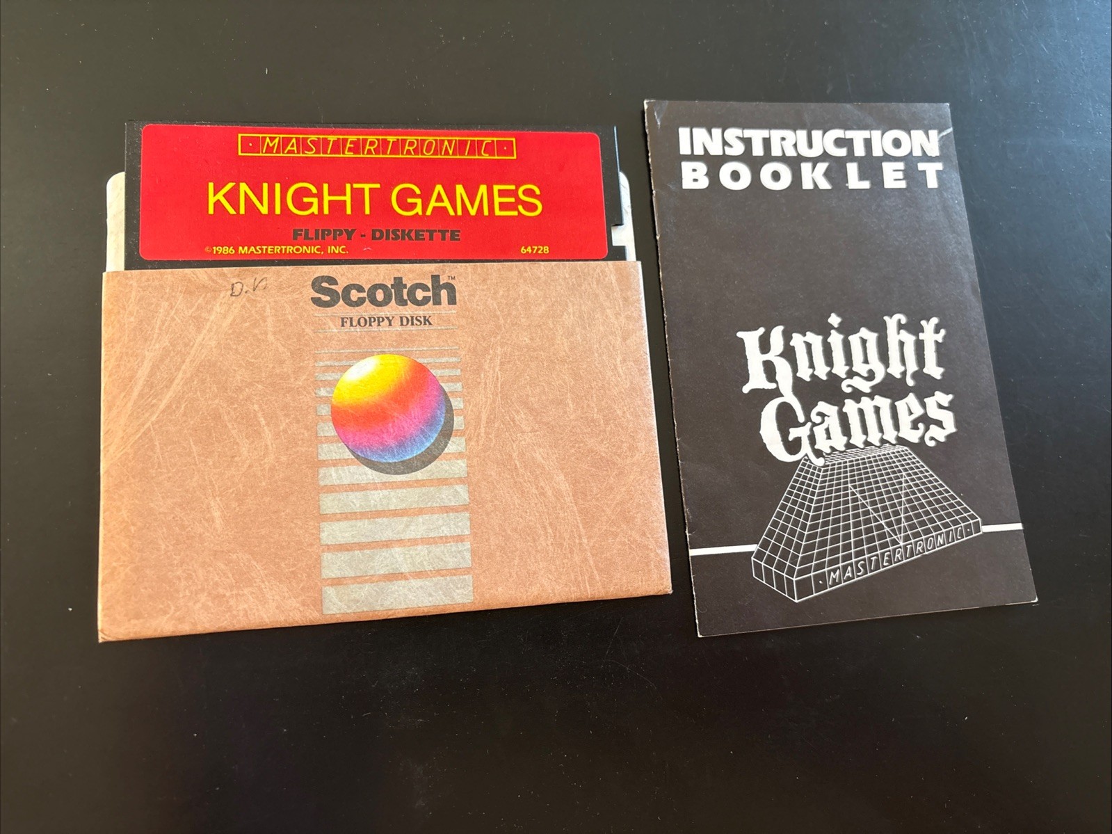 Commodore 64 Game disk: Knight Games (Mastertronic) with Dust Sleeve And Manual