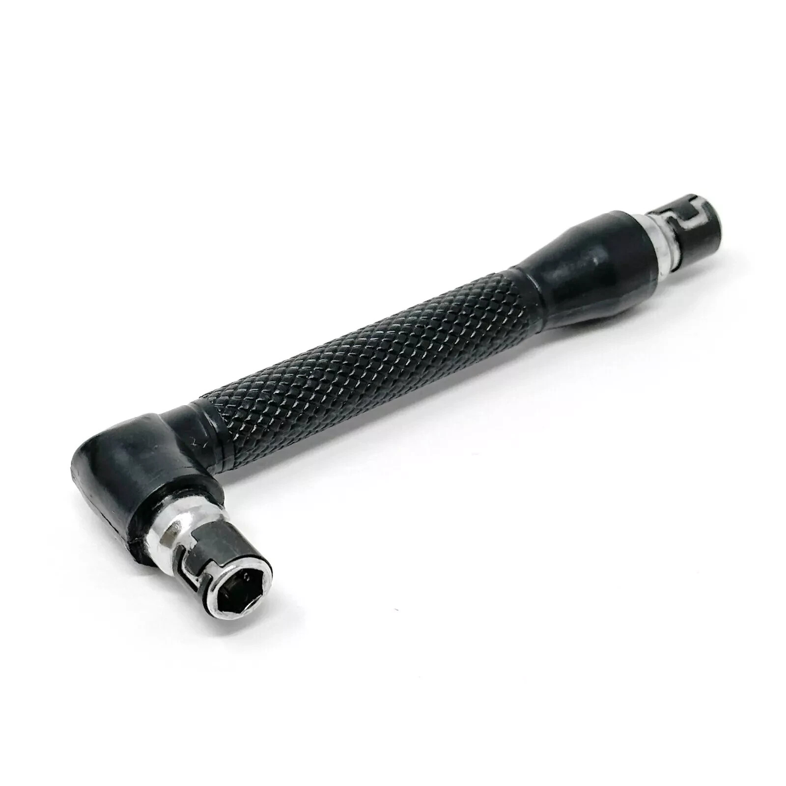 OHIY L Shape Double End Bit Holder Mini Socket Wrench for 1/4 in Hex Insert Bits