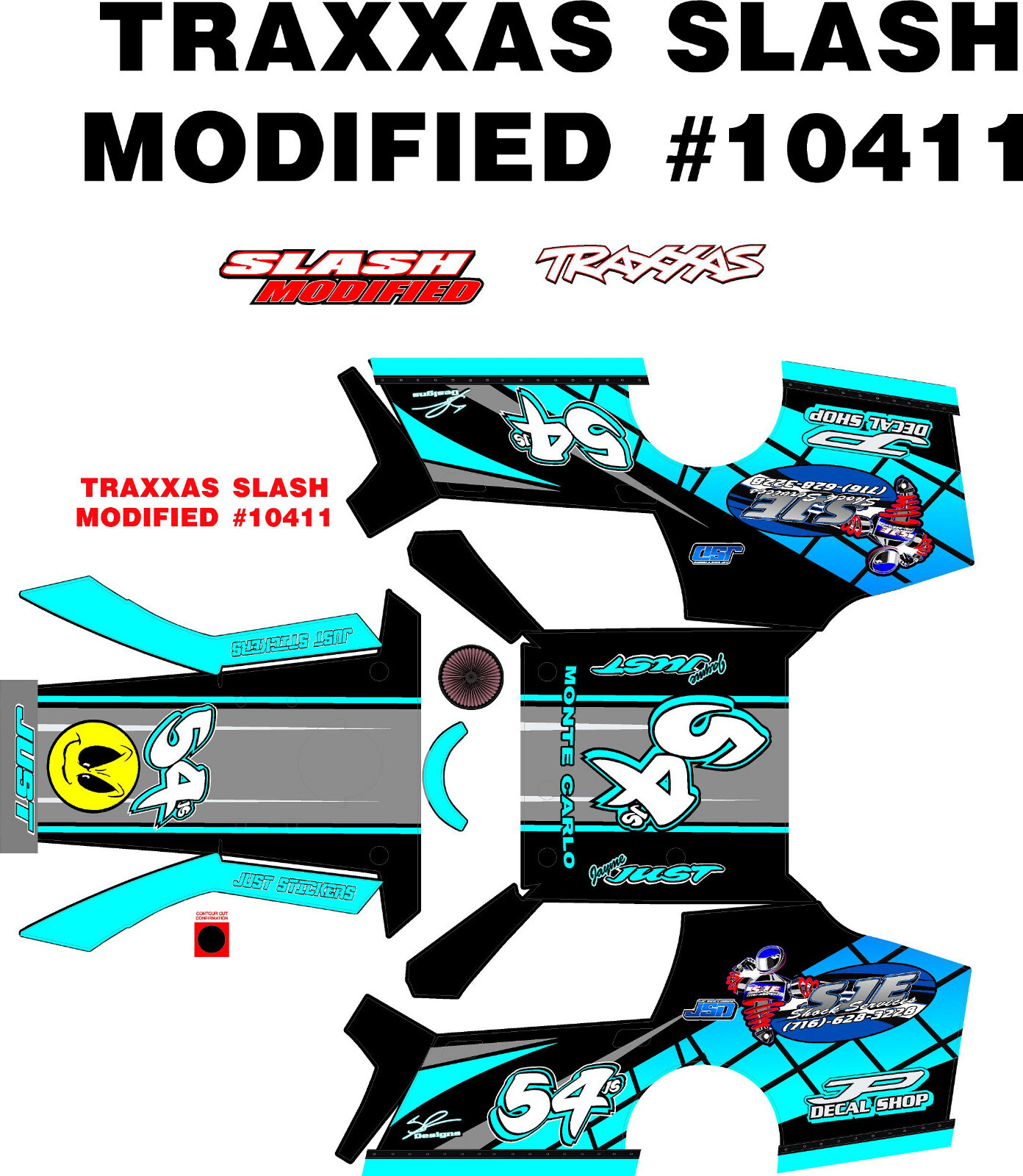 JAYME JUST 2024 MODIFIED 10411  WRAP KIT  TRAXXAS