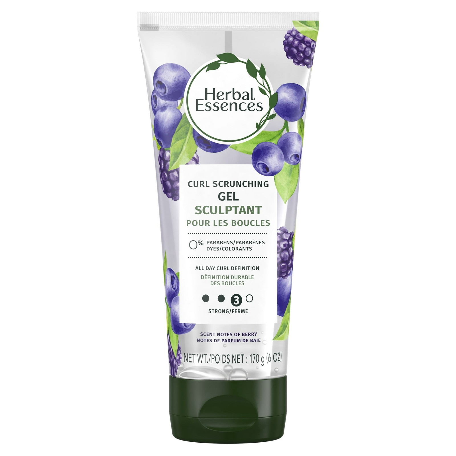 Herbal Essences Gel Totally Twisted Curl Scrunching Frizz Free Berry Scent 6oz