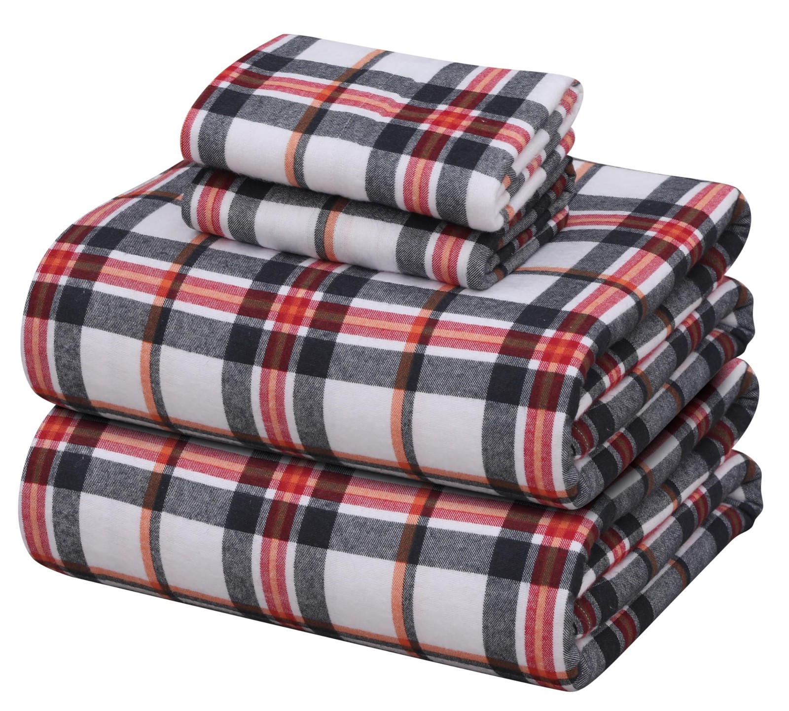 ZOYER Flannel Sheets Queen Size - 100% Cotton Double Brushed Bed Sheets, Deep...