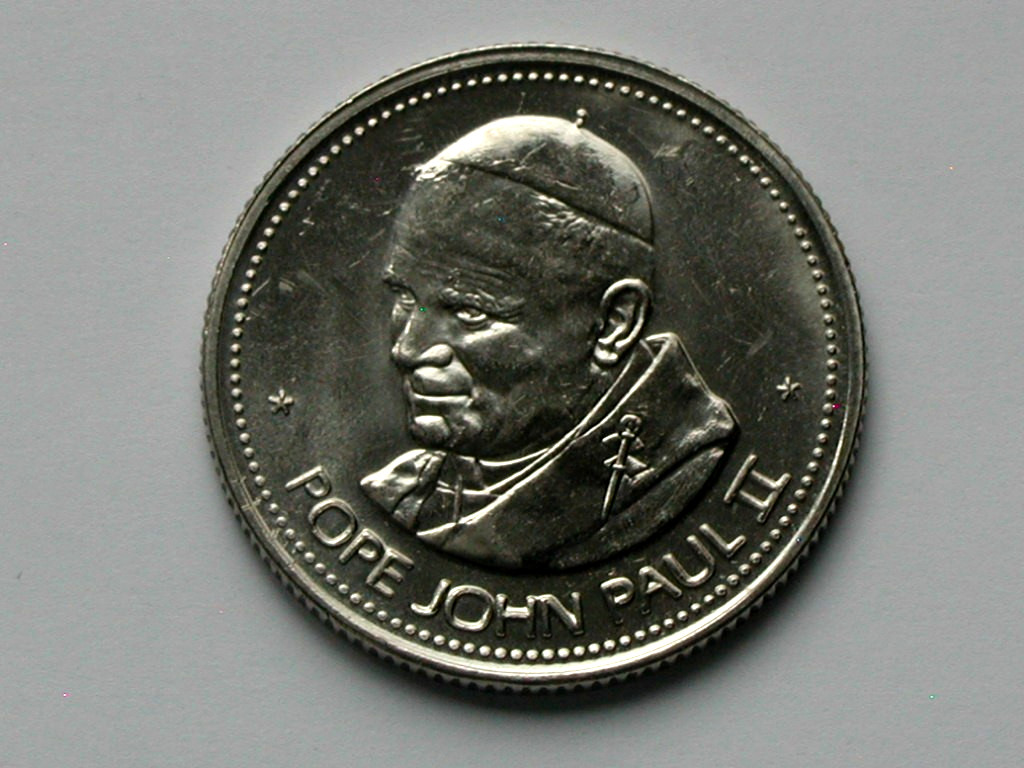 Pope John Paul II Papal Visit Alberta CANADA 1984 Commemorative Medal AU++