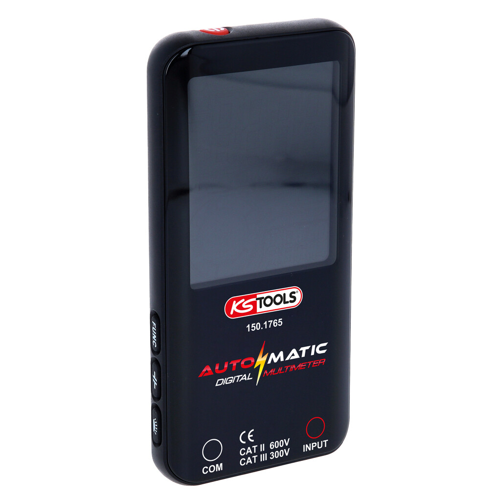 Automatik Digital Multimeter KS Tools + Prüfspitzen Strom- und Durchgangsprüfer