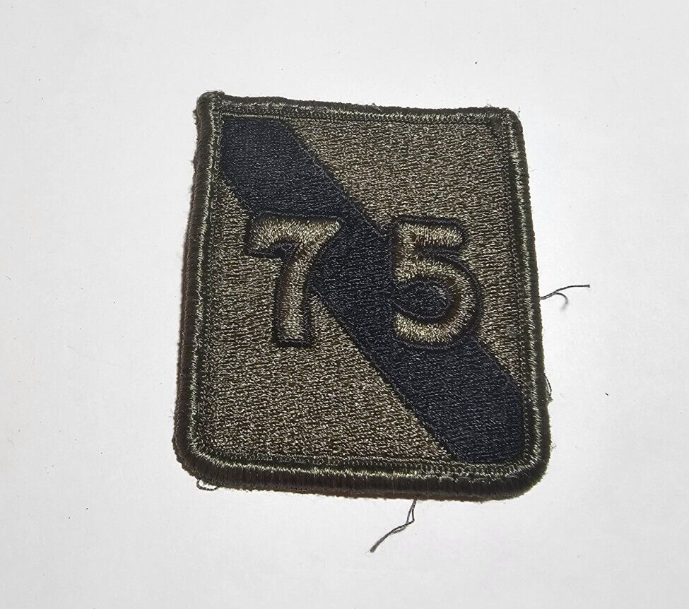 U.S. ARMY 75th INFANTRY DIVISION PATCH SHOULDER INSIGNIA SUBDUED OD UNIFORM US
