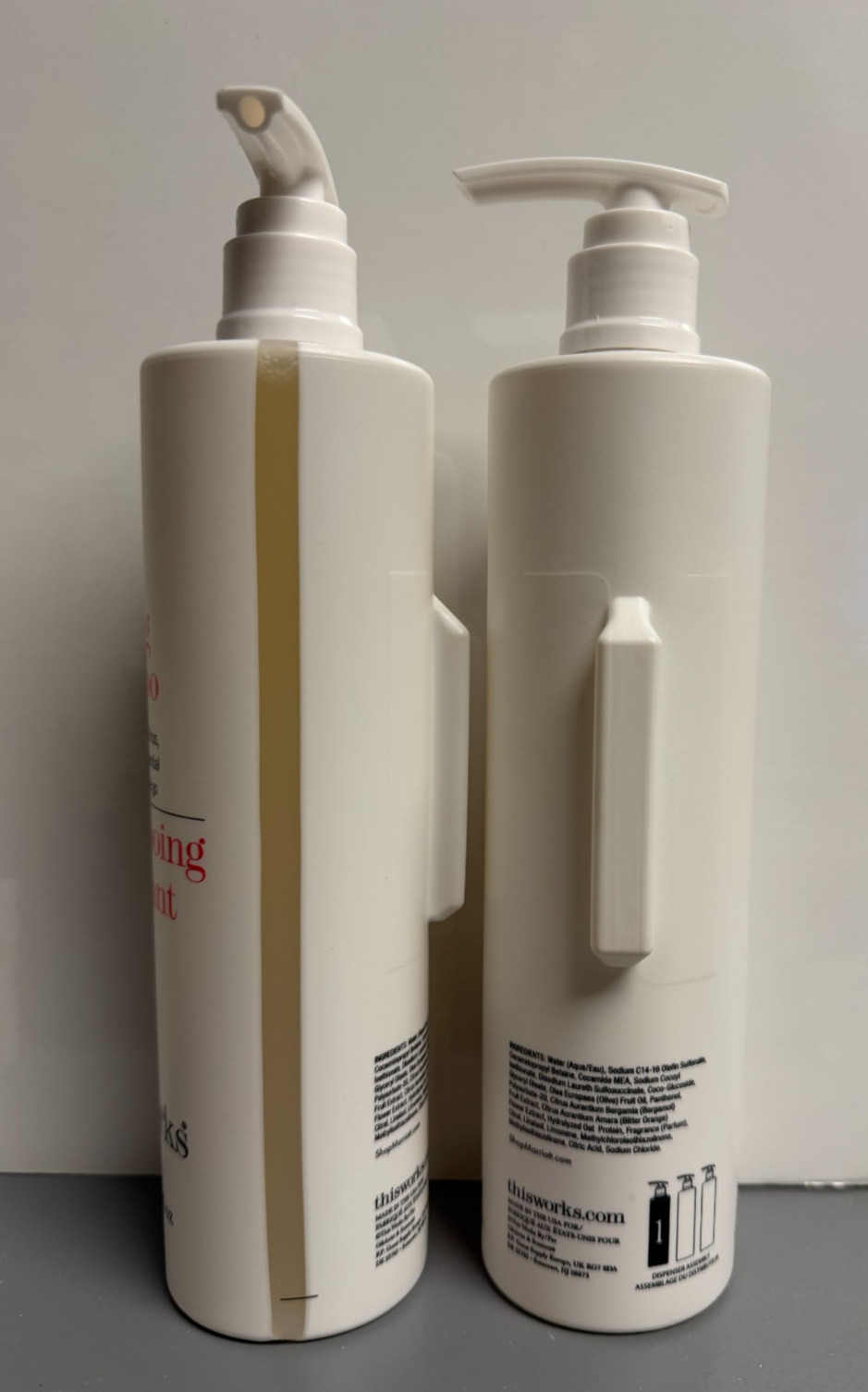 2 PACK Marriott ThisWorks Shampoo In Transit 12.2oz Pump Bottles
