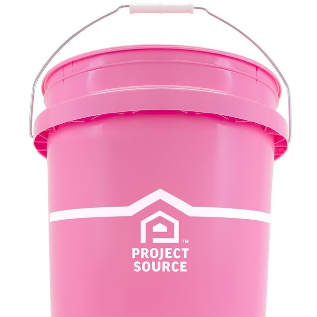 Project Source Pink 5-gallon Plastic General bucket