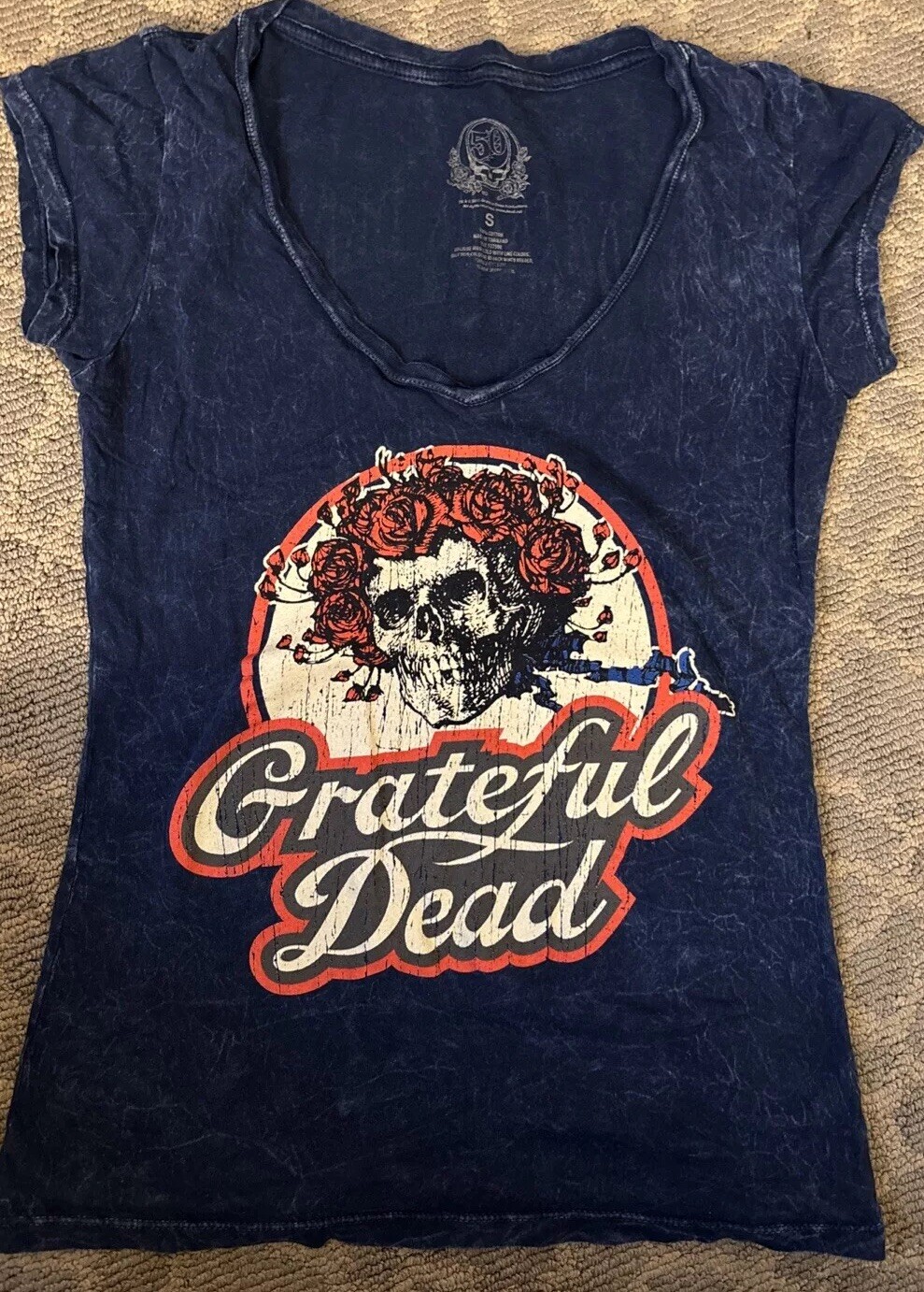 Grateful Dead Winterland Blue Women’s Small Shirt 2015