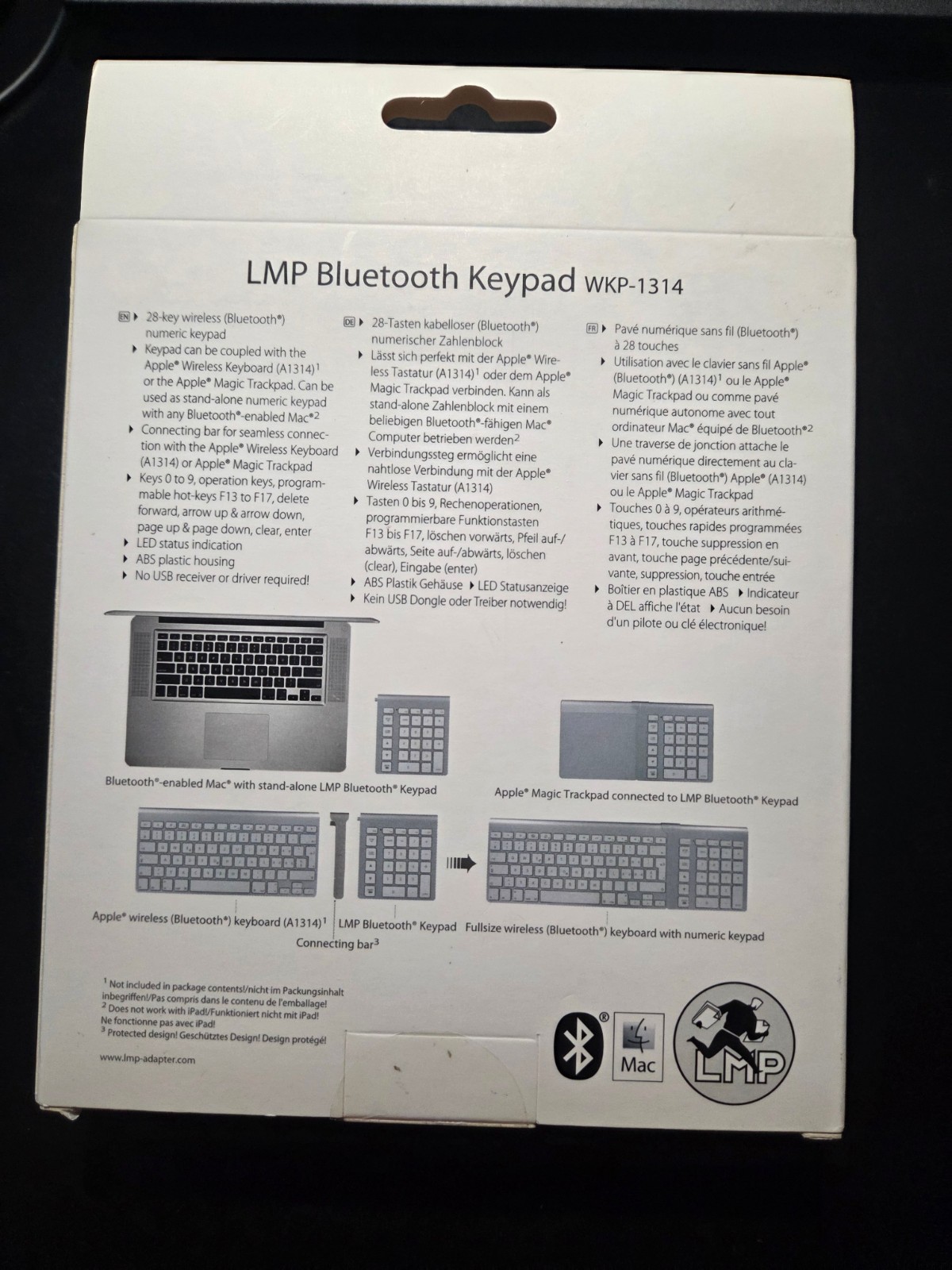LMP Wireless Bluetooth Keypad Model WKP-1314 New Sealed