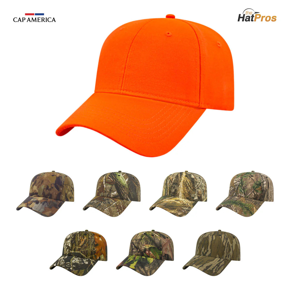 Cap America i2030 Camouflage Hat Outdoor Cap Adjustable 6 Panel Camo
