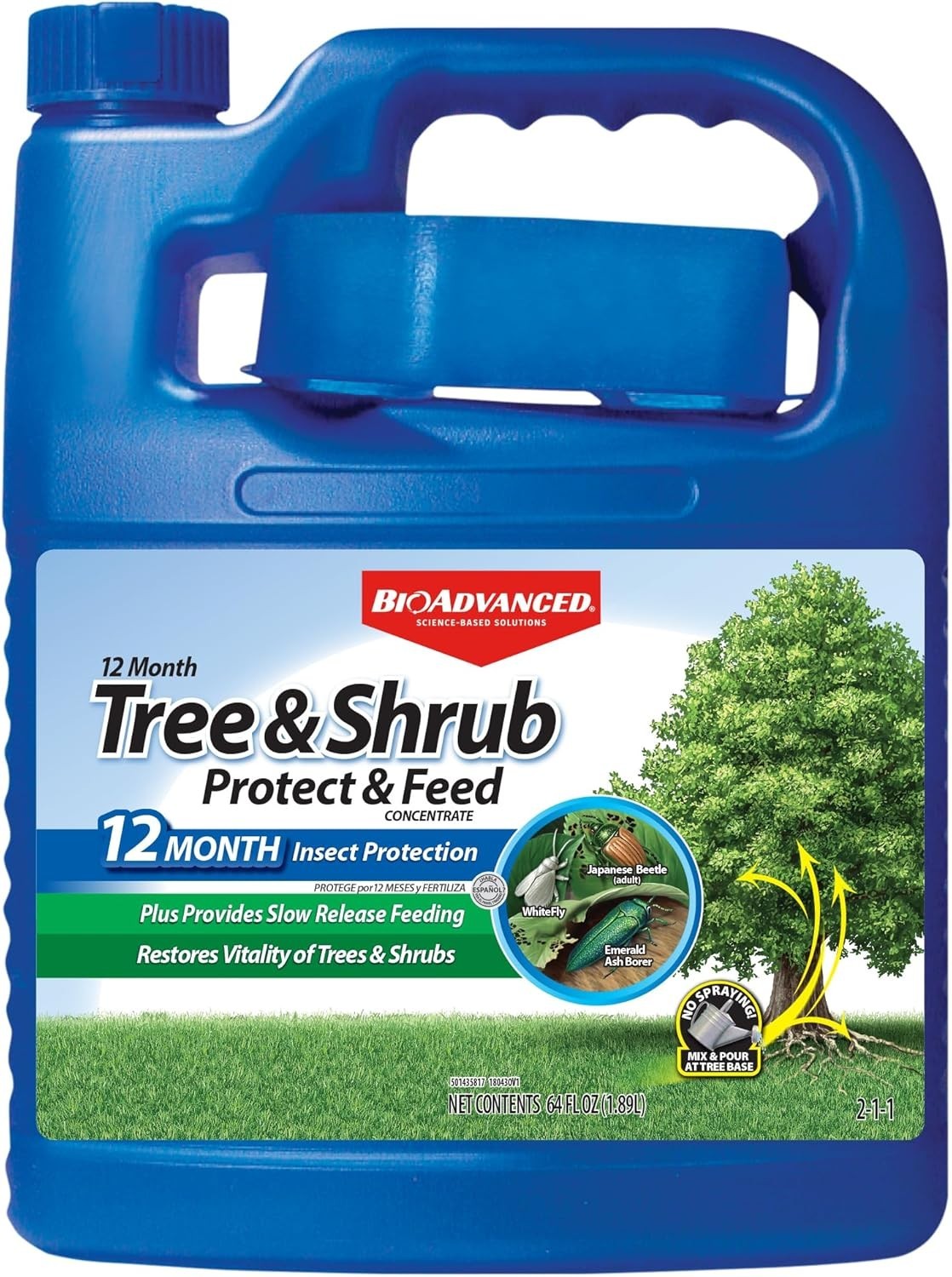 BioAdvanced Tree and Shrub, Concentrate_ protect and feed 64 oz