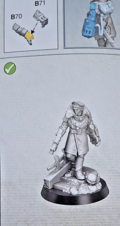40k Graves Pistol, Power Fist of Commissar Graves kit Armageddon Astra Militarum