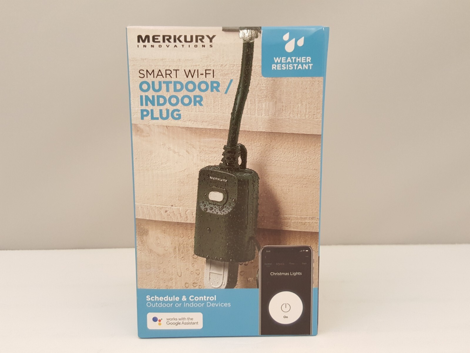 Merkury Smart Wi-Fi Outdoor / Indoor Plug | Weather Resistant | MI-OW101-300W