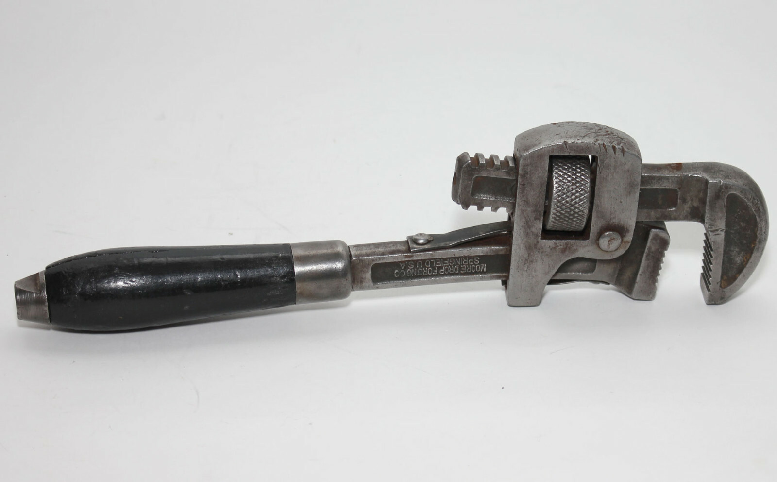 Vintage MORCO No 10 Stillson Pipe Wrench Moore Drop Forging Co. Springfield USA