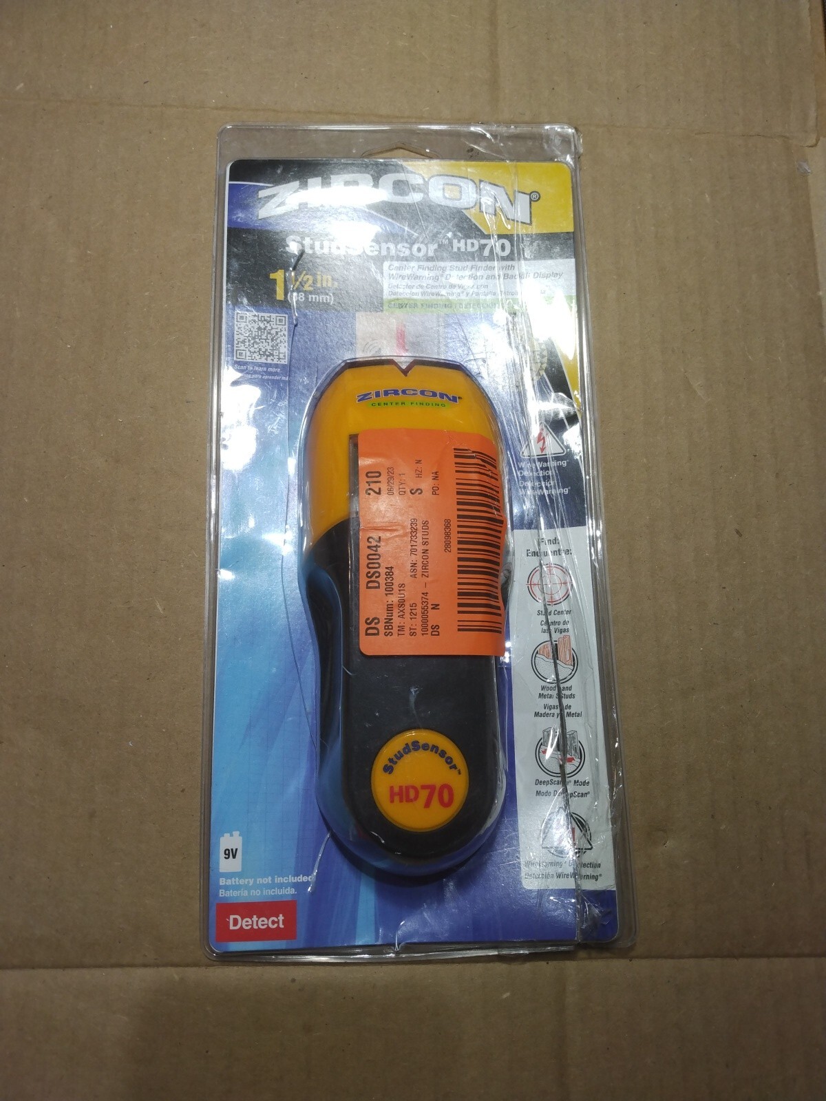 Zircon StudSensor HD70 Stud Finder