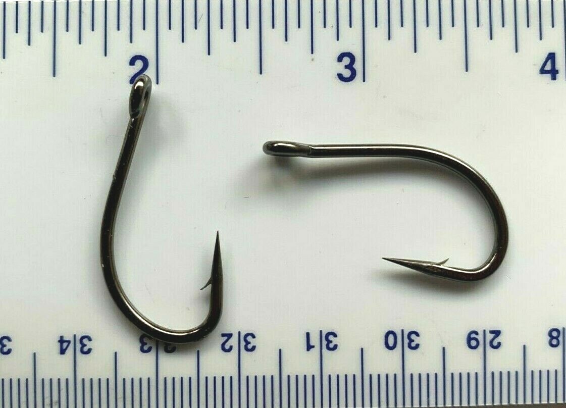 1000 GT 2X Black Nickel Flyliner Live Bait Fish Hooks size 2/0 -1000 hooks