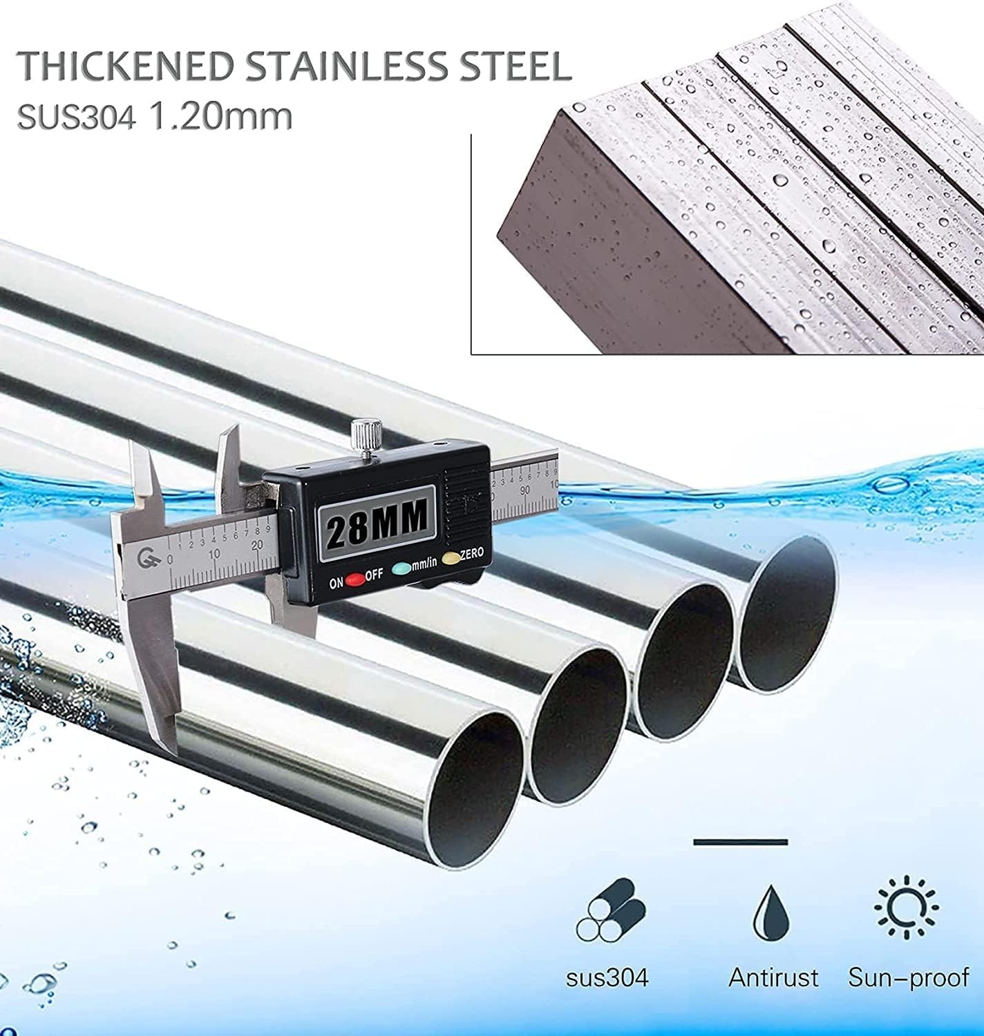 Outdoor Steel Drying Rack Adjustable Space Saving Windproof