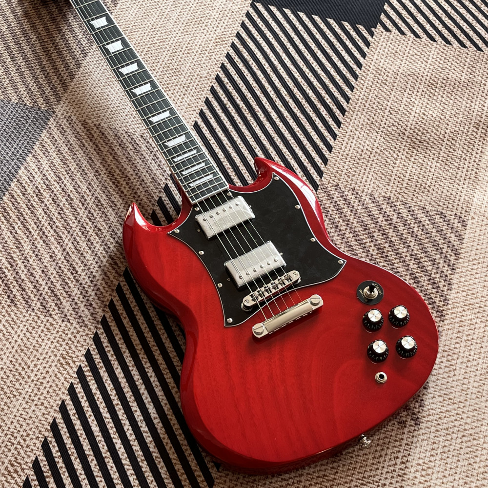 Hot selling Cherry Red SG Electric Guitar rosewood fretboard free shipping