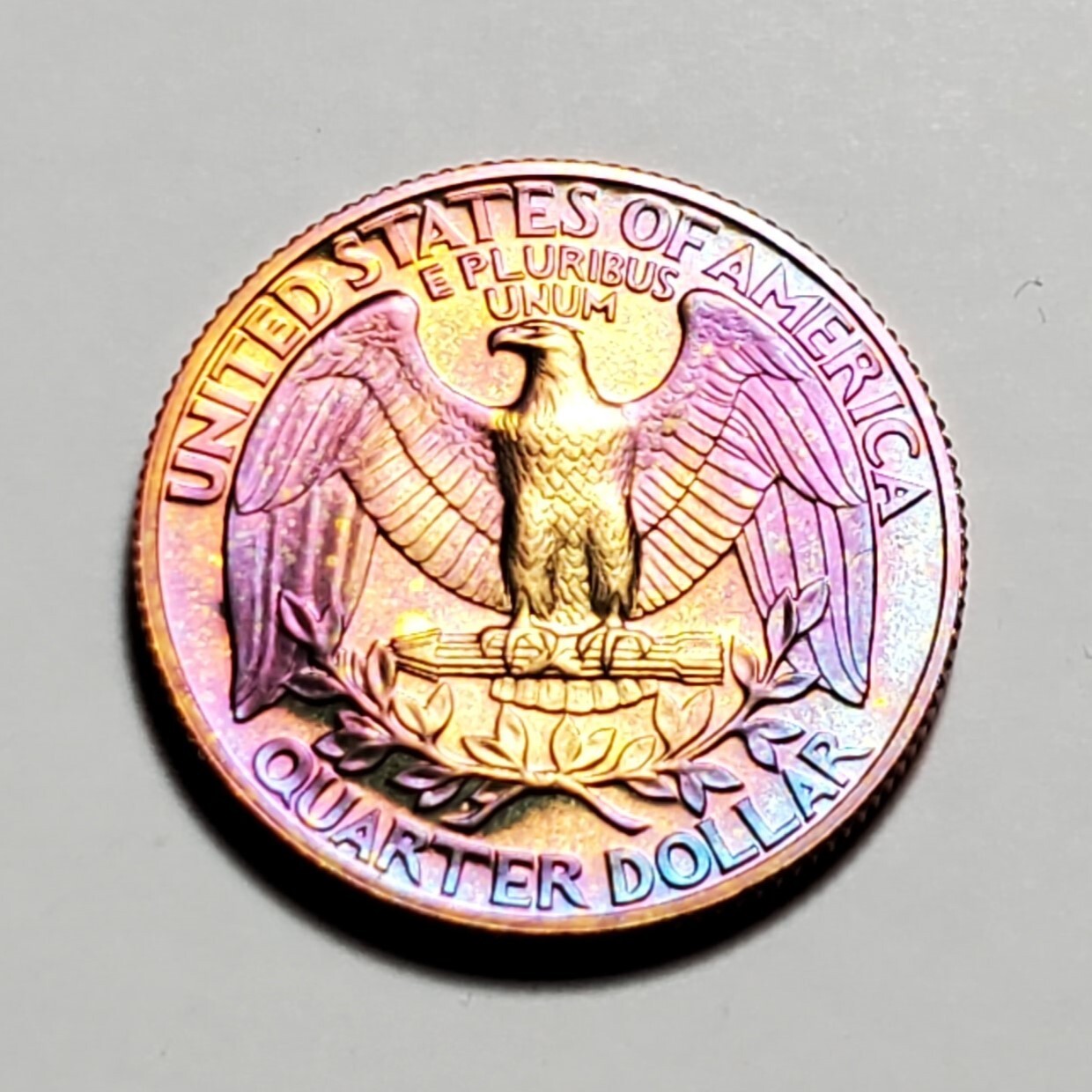 TONED 1989 S WASHINGTON QUARTER PROOF UNC #C1561