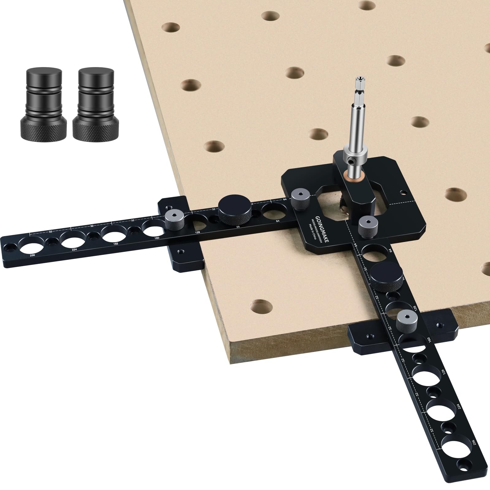 Portable Drill Guide for Drilling 20mm Work Bench Dog Holes, Workbench Dog Ho...