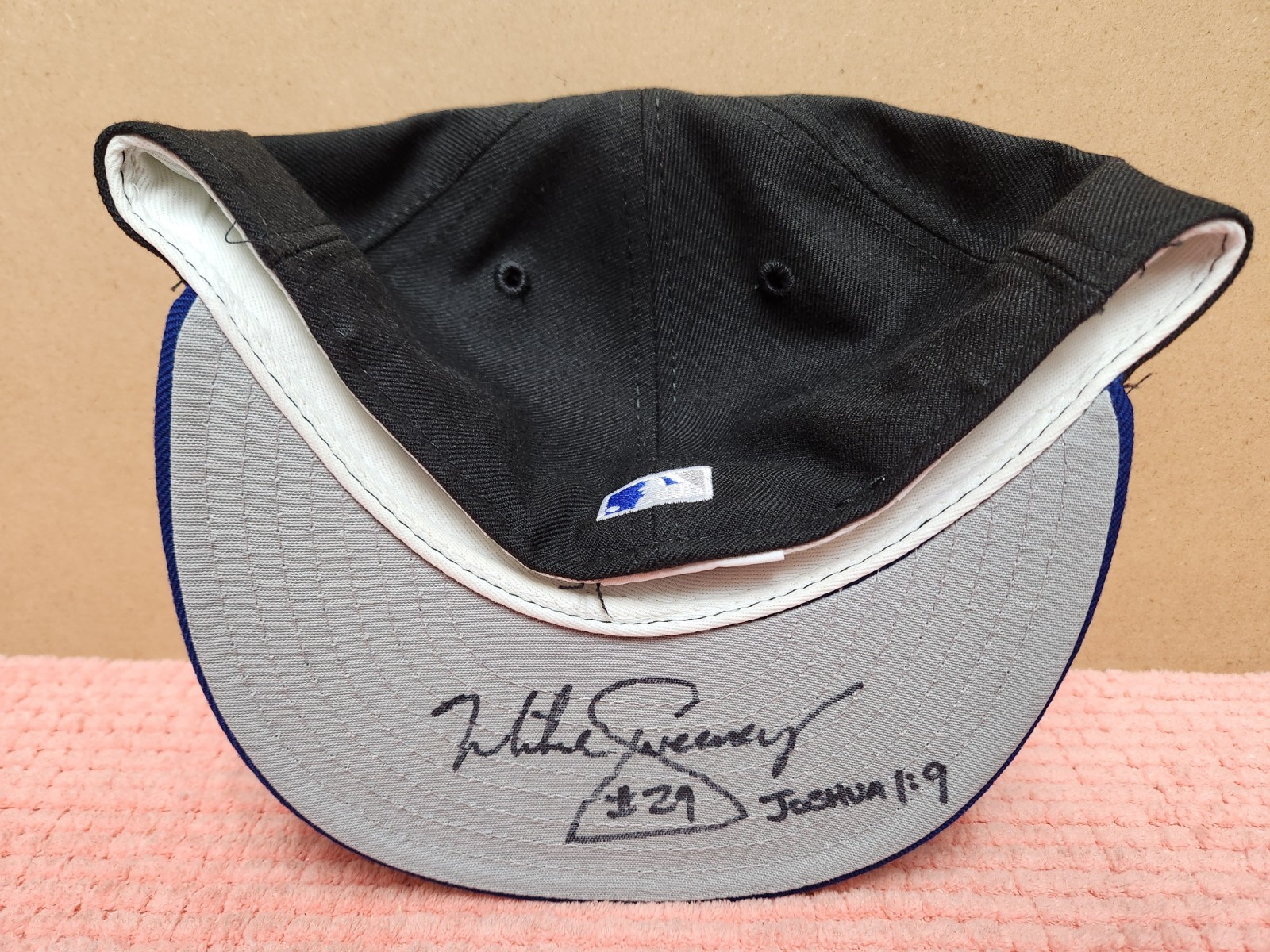 VTG Mike Sweeney AUTOGRAPHED Kansas City Royals New Era Hat "DiMag" ESTATE