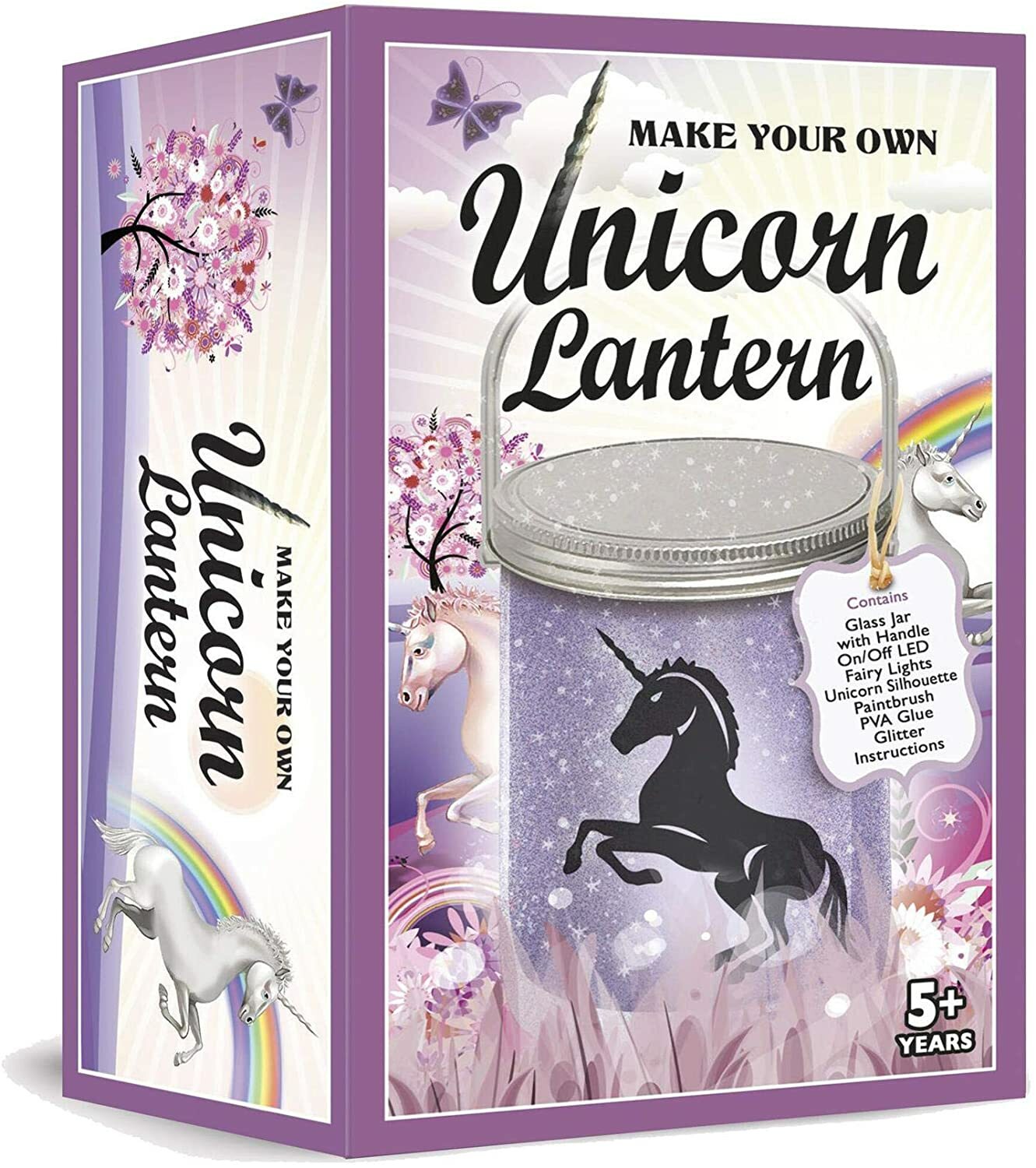 Make Your Own Unicorn Lantern LED Battery Powered (5+) - NEW