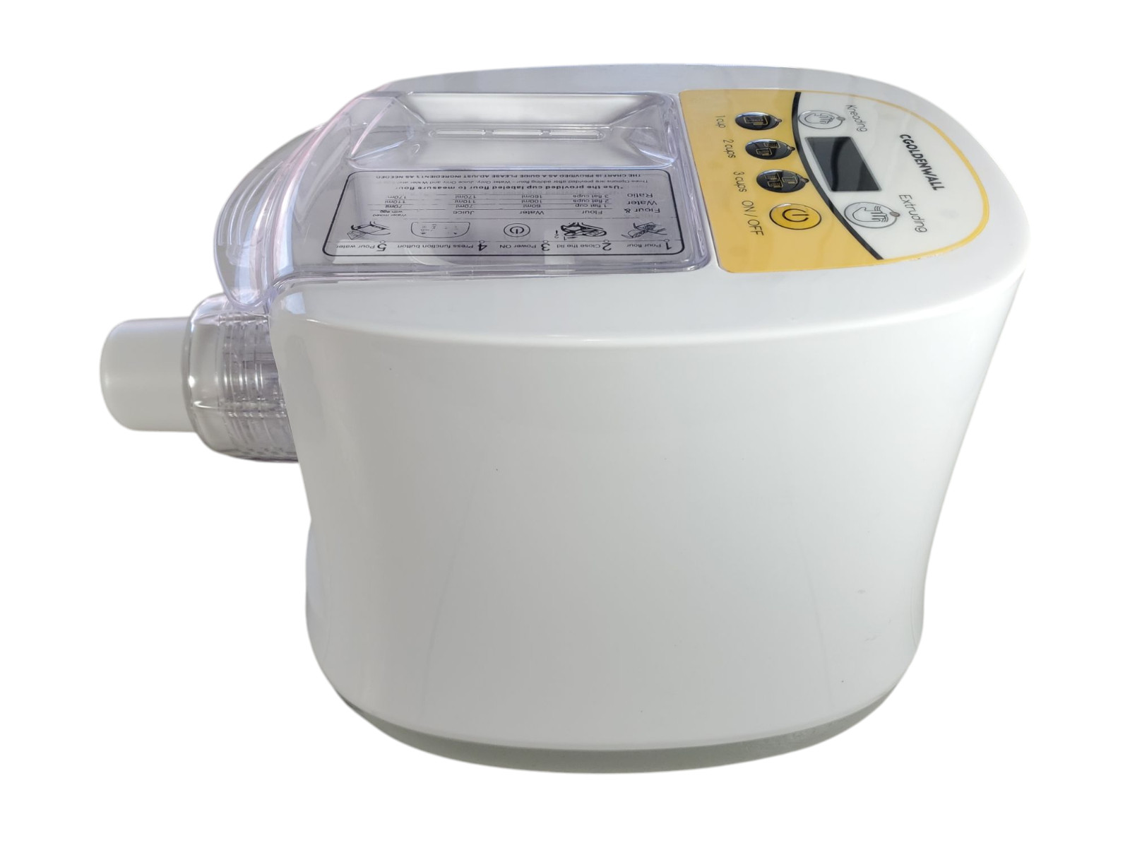 CGOLDENWALL Automatic Pasta Noodle Maker Machine Electric Digital Control 1 Disc