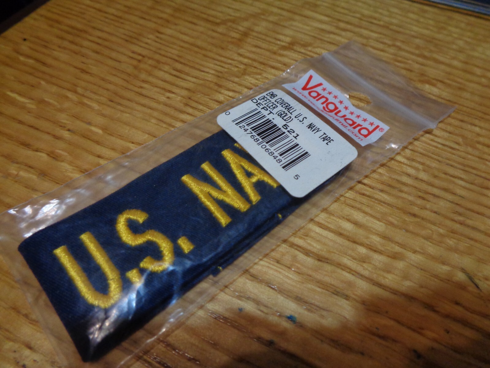 USN NAVY GOLD USN NAVY BLUE PATCH COVERALL TAB VANGUARD NIP