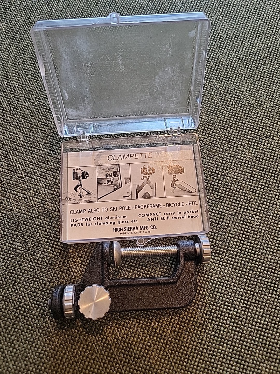 Vintage Clampette - High Sierra MFG Co. Camera Compact Clamp For 35mm