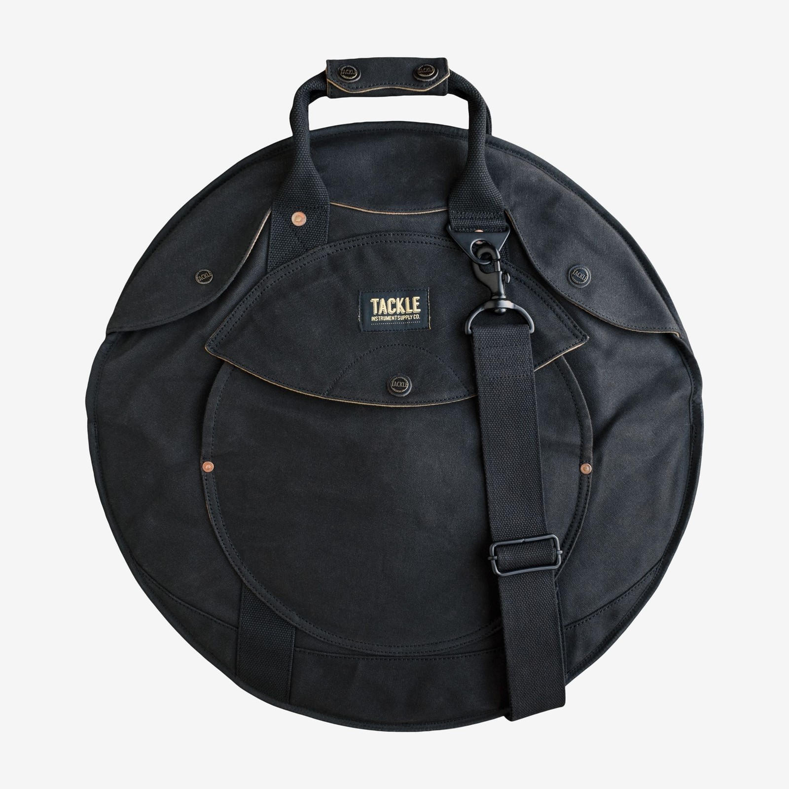 Tackle - TNZCB-WBK22 - Zipperless Canvas Cymbal Case with Shoulder Strap - 22"