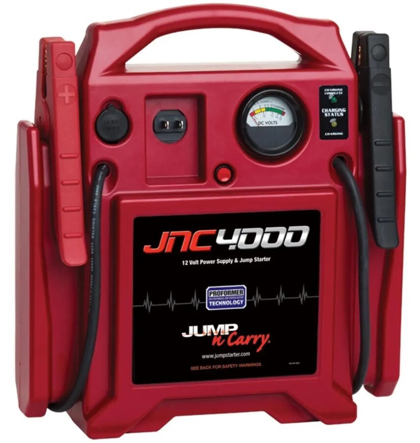 Clore Jump N Carry JNC 4000 1100 Peak Amp 12 Volt Battery Jump Starter
