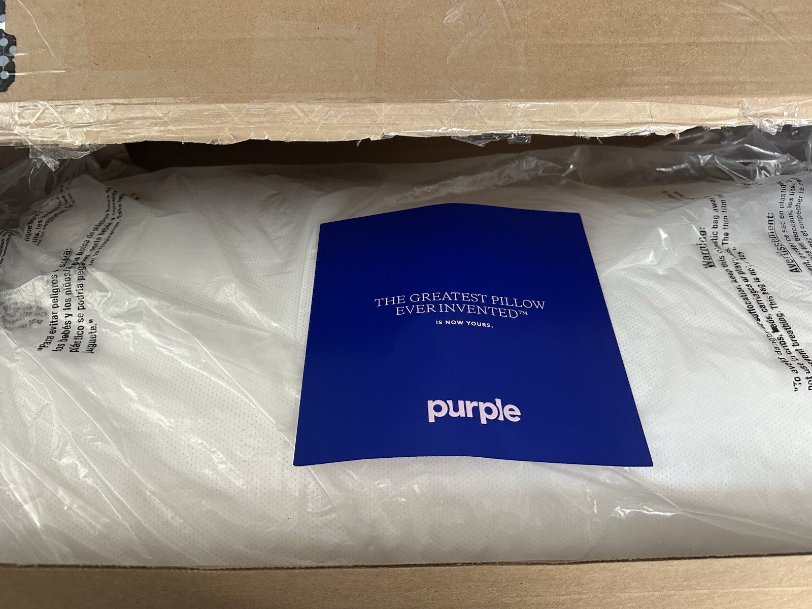 Purple 10-31-12914 King Medium Harmony Bed Pillow - White