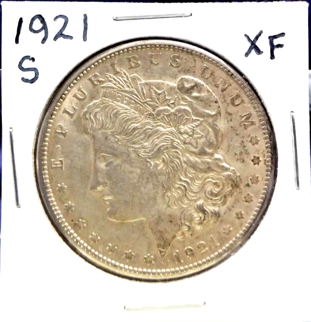 1921 S - Morgan Silver Dollar - Extra Fine